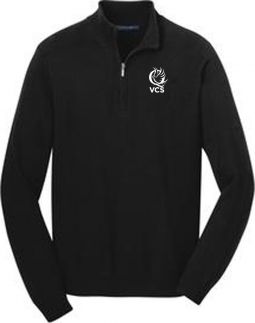 Men's 1/2 Zip Sweater, Black